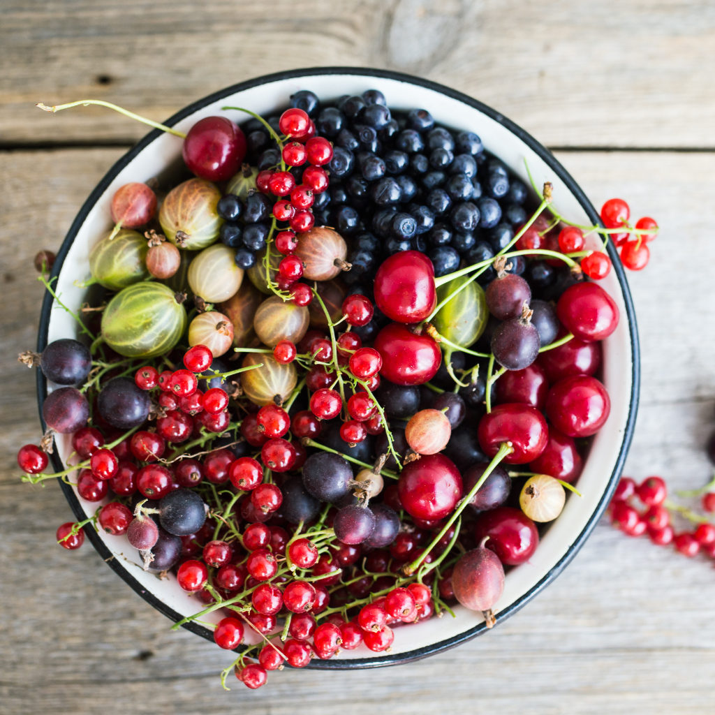 Healthy bowl of berries