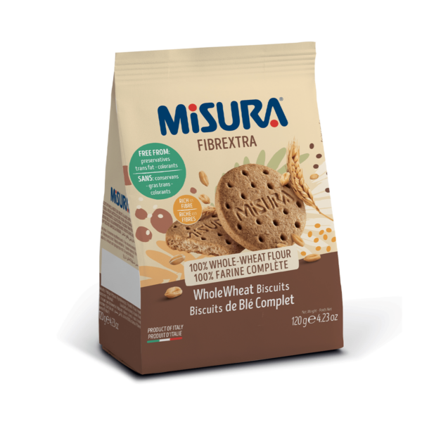 misura fibrextra whole wheat biscuits 120g