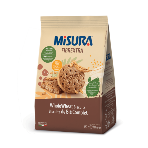 misura fibrextra whole wheat biscuits 330g