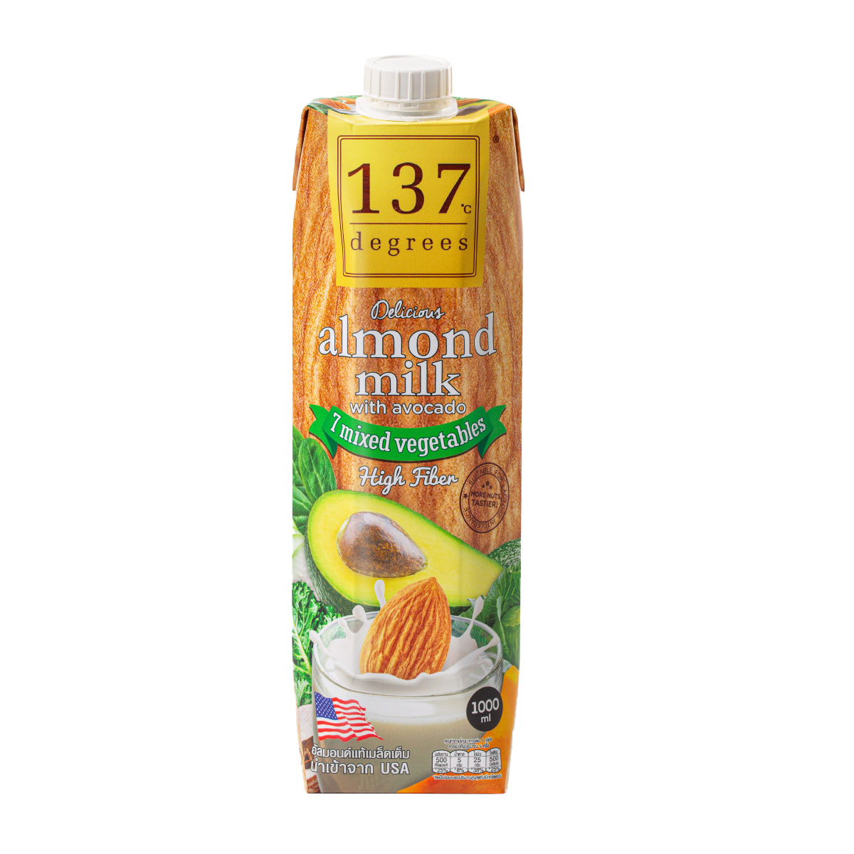 137 degrees Almond Milk 7 vegetables avocado milk