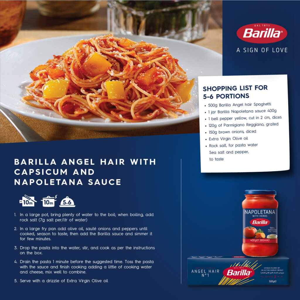 Barilla Angel Hair (500g) | Pasta & Noodles Supplier | Malaysia