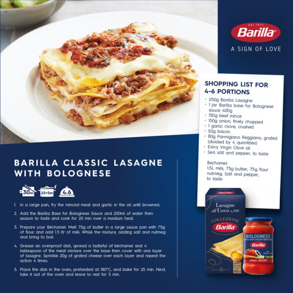 Barilla Bolognese Pasta Sauce with Italian Tomato (400g) - Image 3