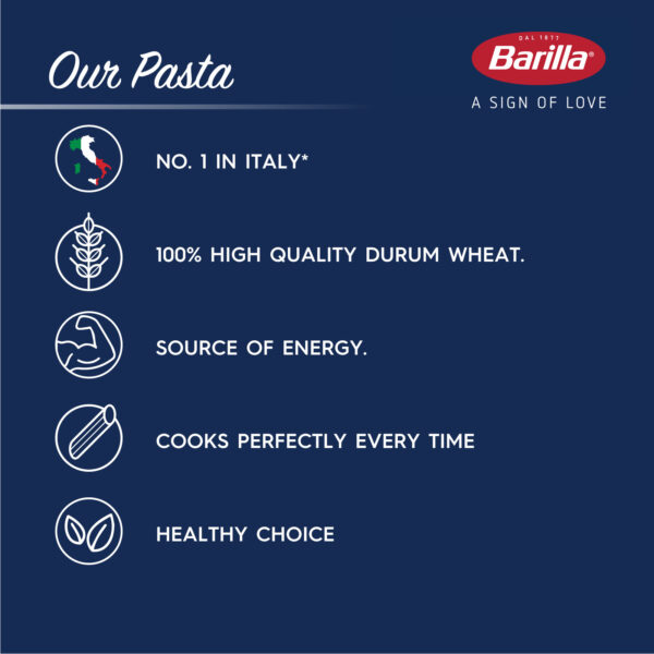 Barilla Fusilli Pasta (500g) - Image 3