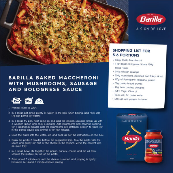 Barilla Maccheroni Pasta (500g) - Image 2