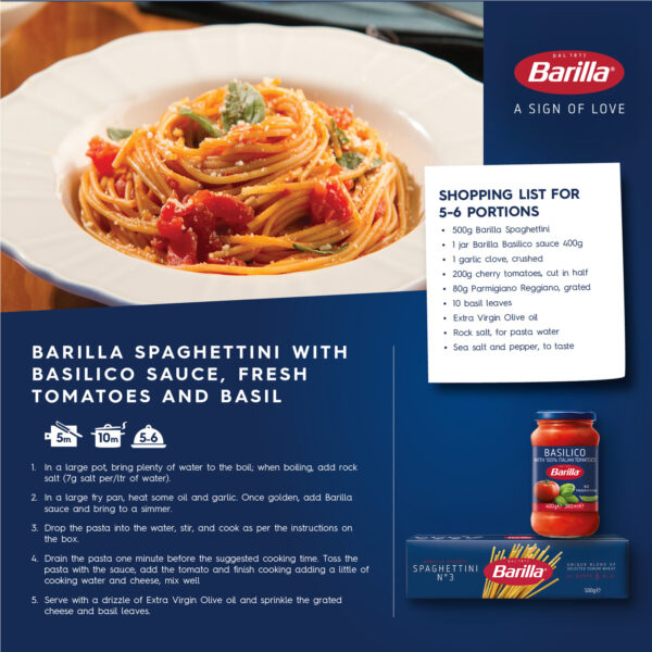 Barilla Spaghettini Pasta (500g) - Image 2