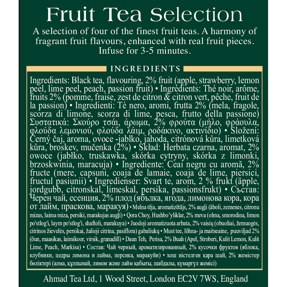Fruit Tea Selection