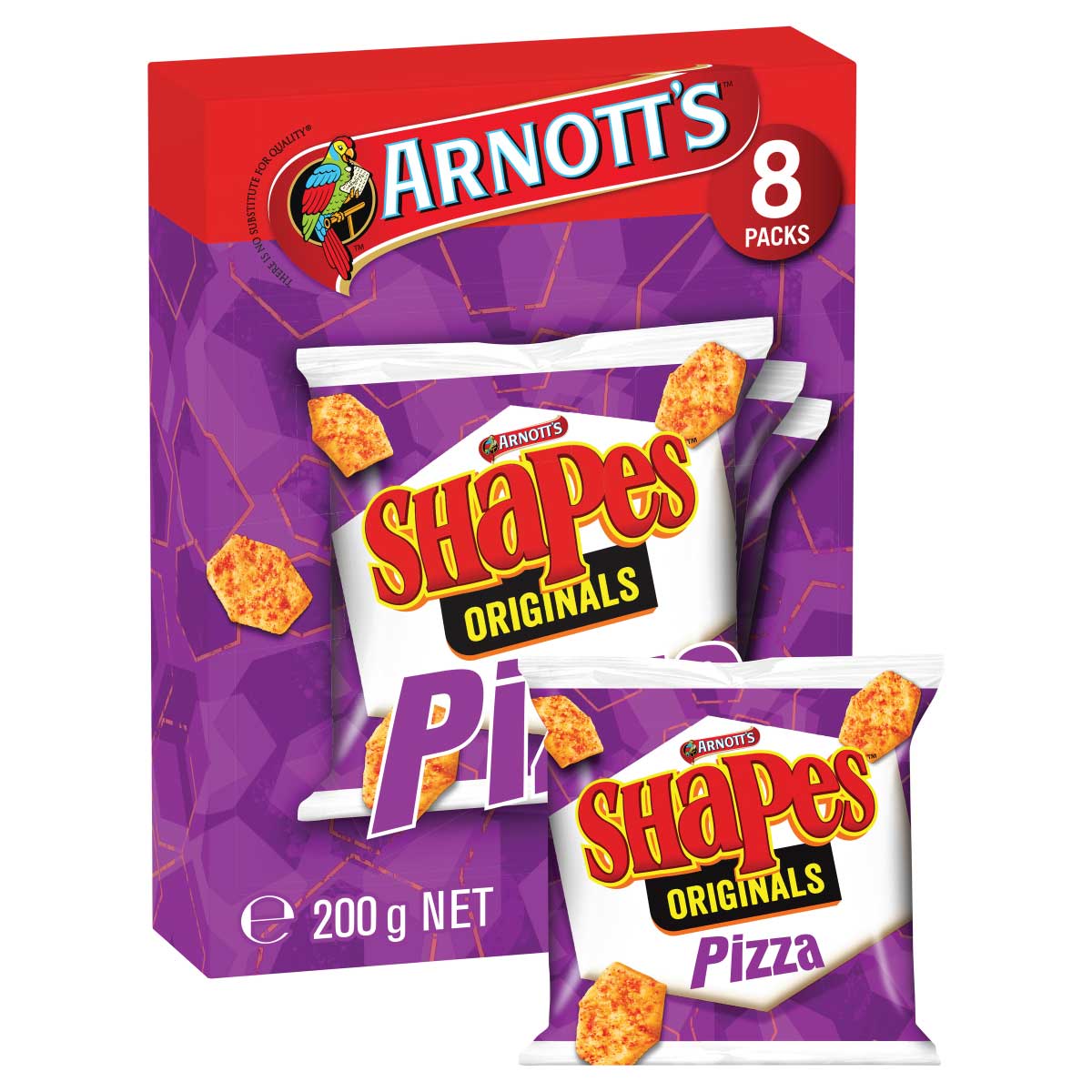 Arnott's Shapes Pizza Crackers Multipack 200g