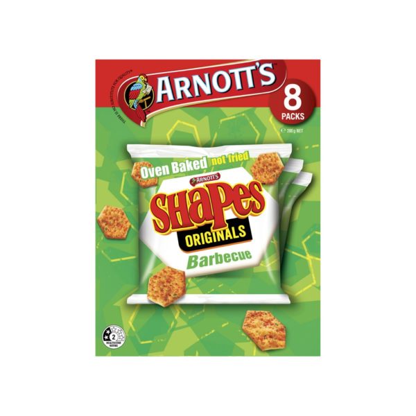 Arnott's Oven Baked Shapes Original Barbecue BBQ Multipack