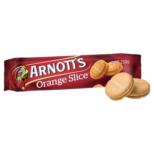 Arnott's Orange Slice Cream Biscuit Cookies