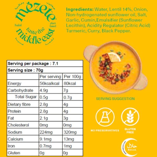 mezete Adas Soup (500g) Lentil Soup - Image 3