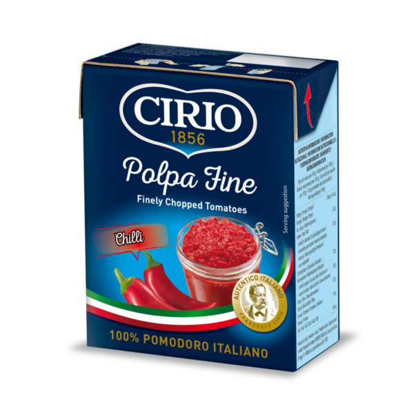 Cirio Polpa Chopped Tomatoes with Chilli