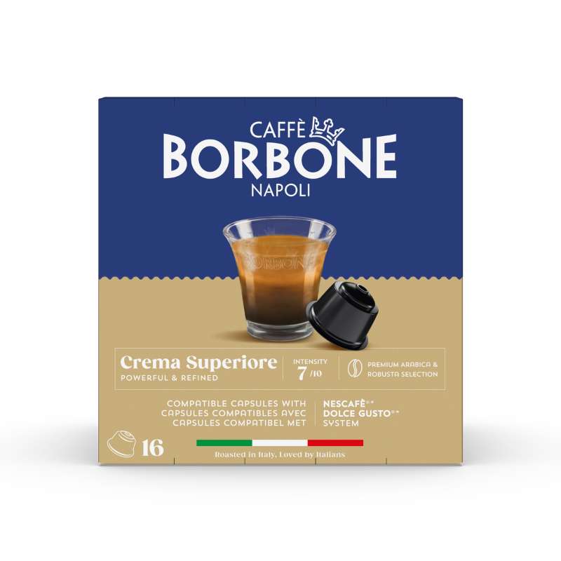 Caffè Borbone Crema Superiore (16 Pods) (Dolce Gusto Compatible)