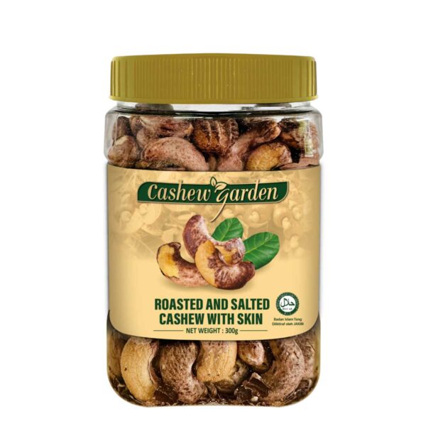 Cashew Garden Roasted & Salted Cashew Nuts with Skin (300g)