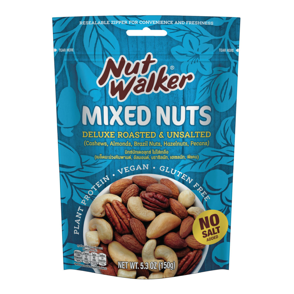 Nut Walker Deluxe Roasted & Unsalted Mixed Nuts (150g) Sangla Foods
