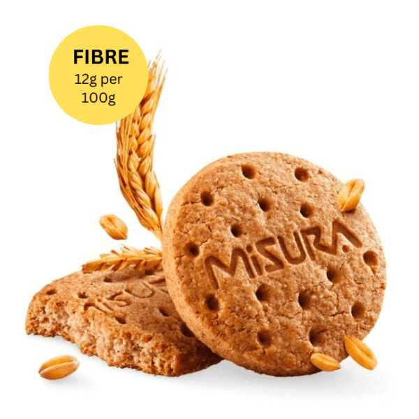 misura fibrextra whole wheat biscuits 330g fibre content