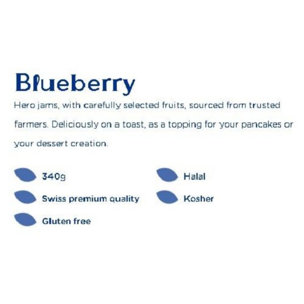 Hero Blueberry Jam halal kosher gluten free