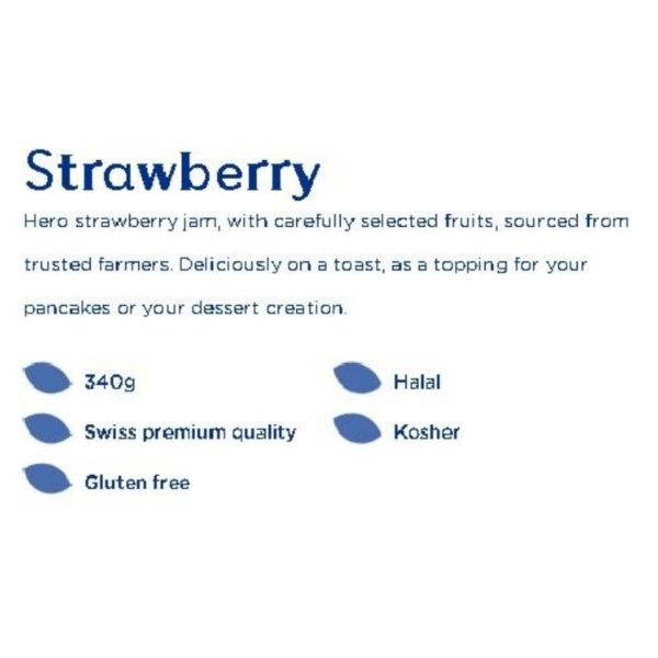 Hero Strawberry Jam halal kosher gluten free