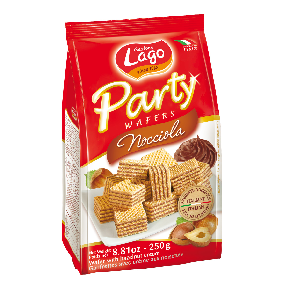 Lago Party Wafers Hazelnut 250g snacks malaysia