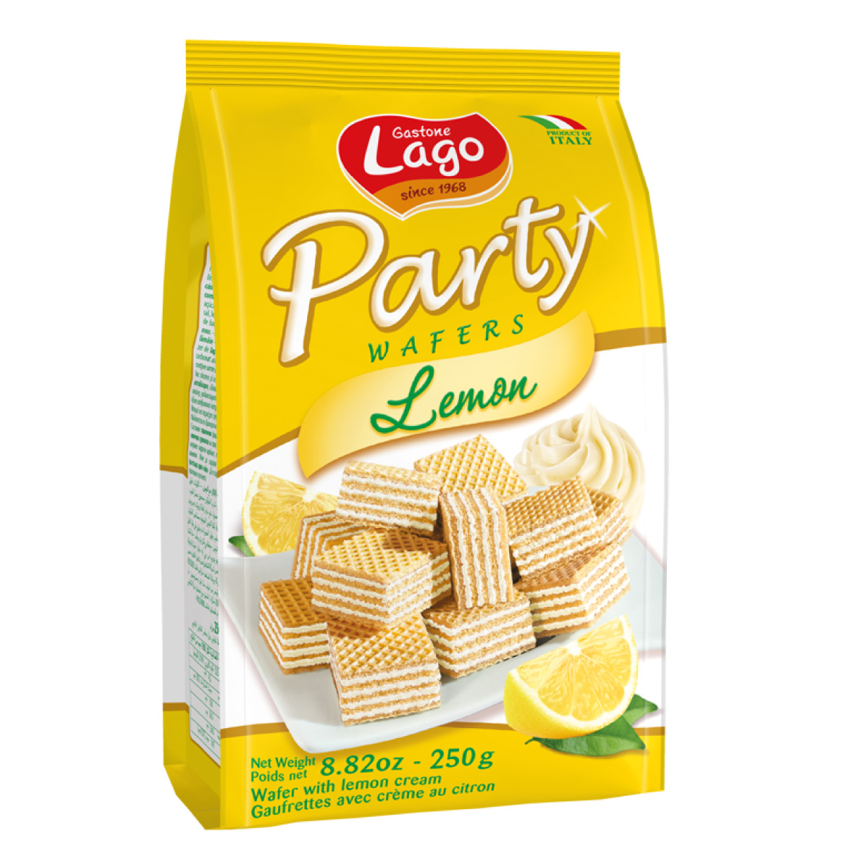 Lago Party Wafers Lemon 250g