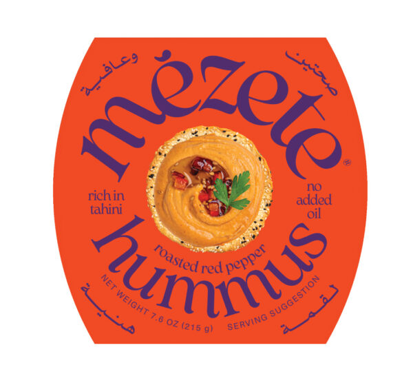 mezete Hummus Fire Roasted Red Pepper (215g)