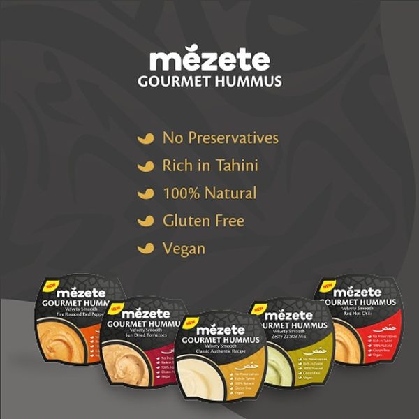 mezete gourmet hummus plant-based malaysia no preservatives gluten free vegan