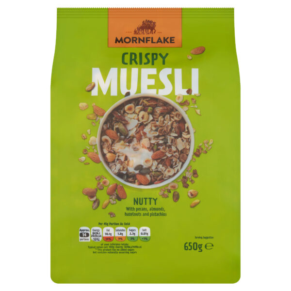 Mornflake Crispy Muesli Cereal (Nutty) (650g)