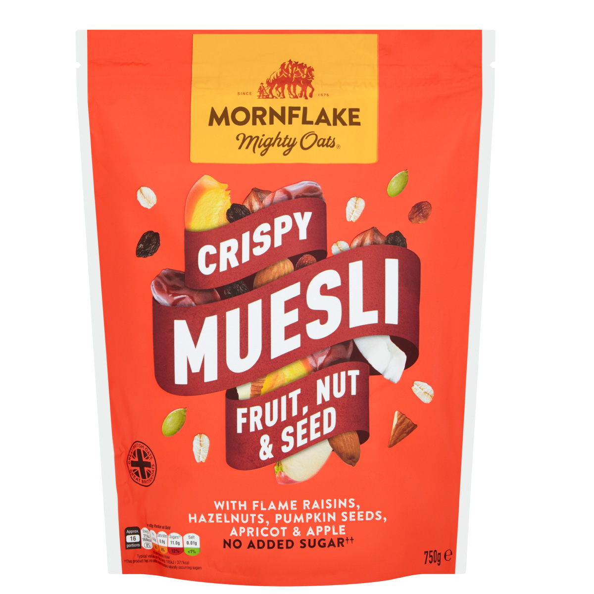 Mornflake Crispy Muesli Cereal (Fruit, Nut & Seed) 750g healthy breakfast malaysia