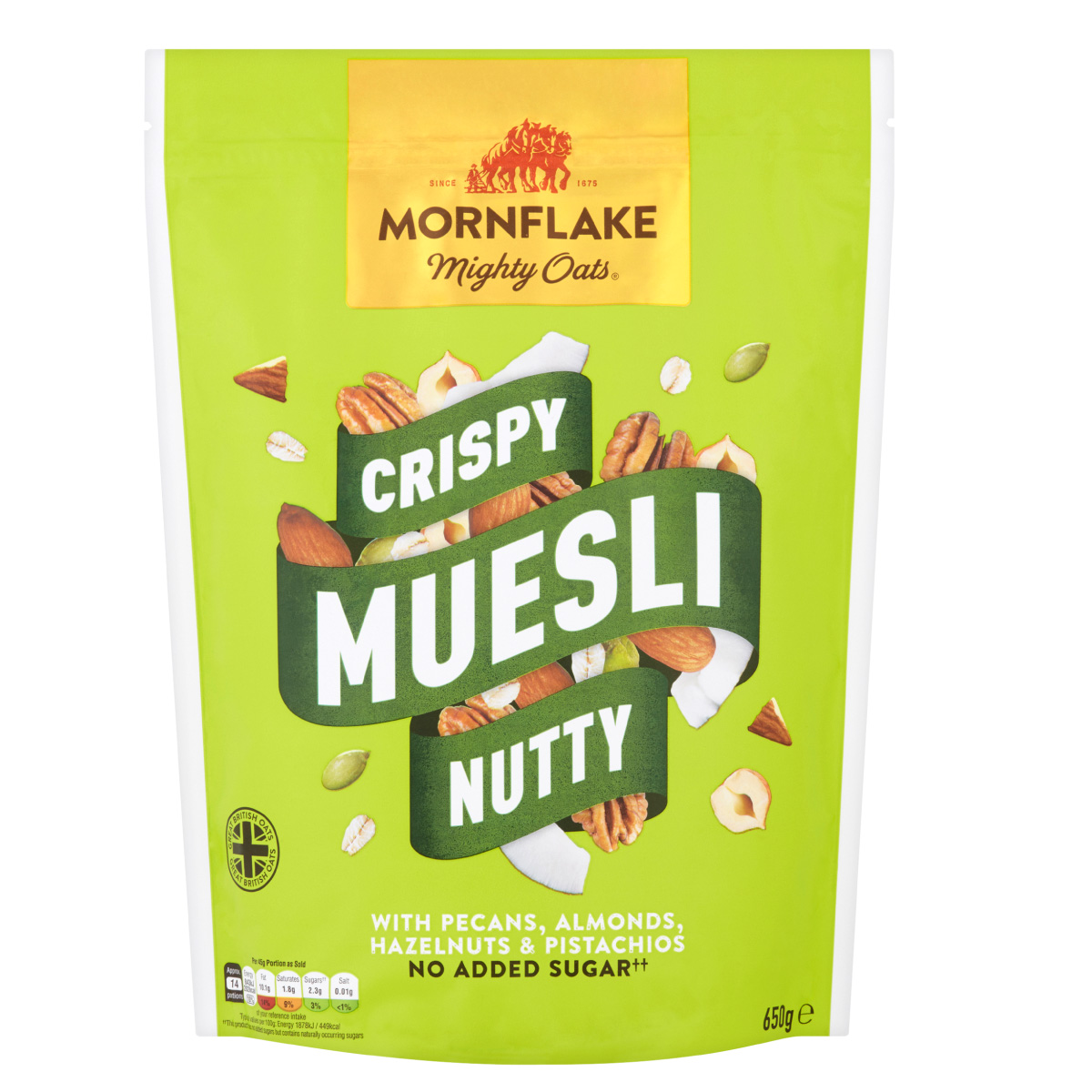 Mornflake Crispy Muesli Cereal (Nutty) 650g healthy breakfast malaysia