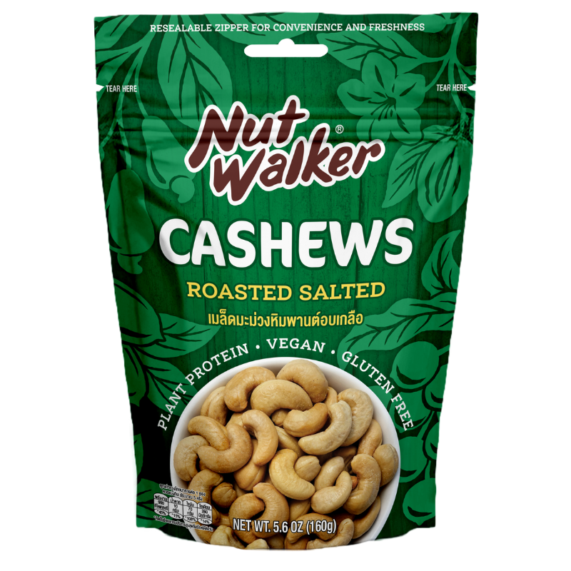 Nut Walker Salted Cashews 160g (front)