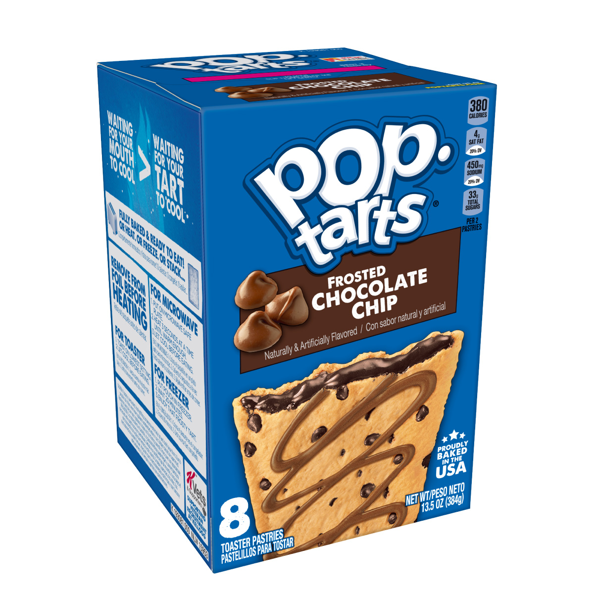 POPT Kellogg's Pop-Tarts® Frosted Chocolate Chip 13.5oz (384g) 1200x