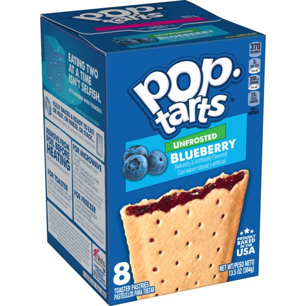 Kellogg’s Pop-Tarts® Unfrosted Blueberry 13.5oz (384g)