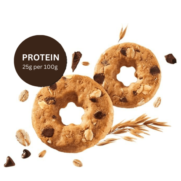 misura protein biscuits with chocolate drops and oat flakes 260g protein content