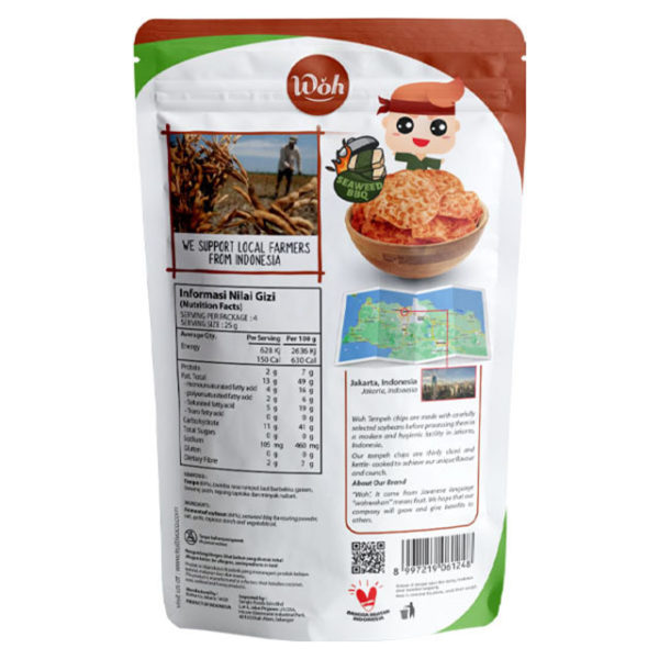 Woh Tempeh Seaweed BBQ Chips plant-based chips malaysia healthy snacks malaysia