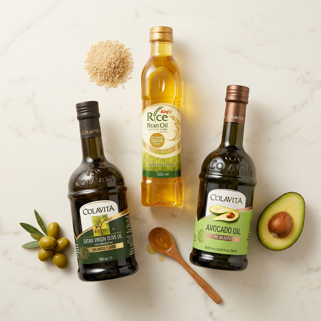 evoo vs avocado oil vs rice bran oil