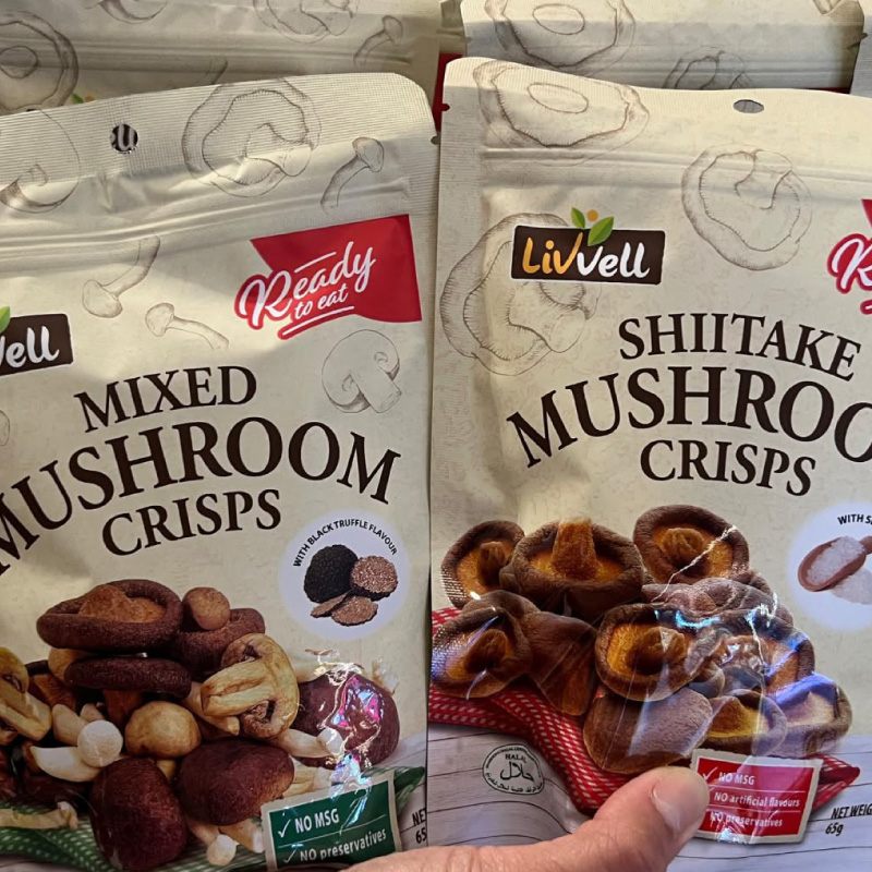 healthy mushroom chips