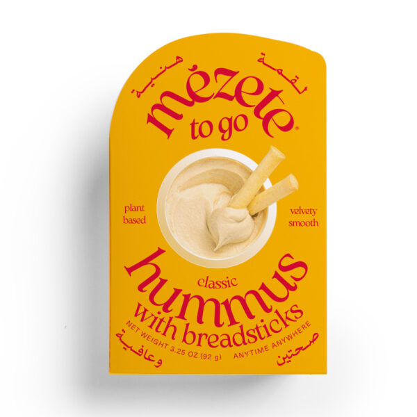 mezete Hummus To Go Classic with Breadsticks (92g)