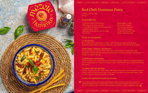 mezete Hummus Red Chili (215g) - Image 3